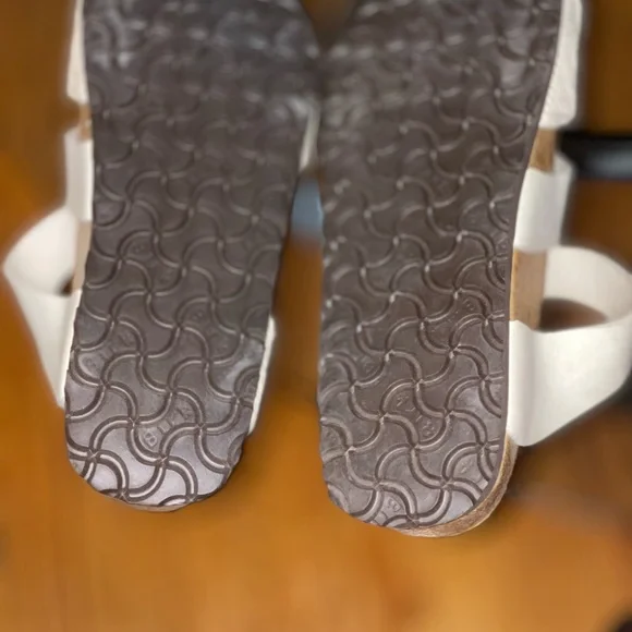 Papillio Beige Sandals with Black Buckles - Picture 10 of 10